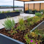 Example work planters on roof terrace