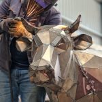 Cow Sculpture in Progress