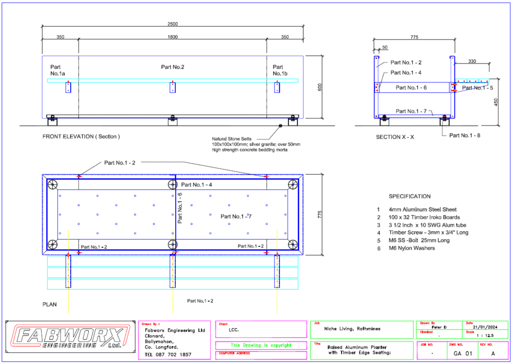 Fabworx Approval Drawings