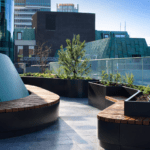 Irish Life Lightwell Bench and Terrace Planters with Seating