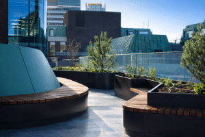 Irish Life Lightwell Bench and Terrace Planters with Seating