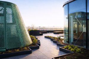 Irish Life Roof Bespoke Terrace Planter Edging