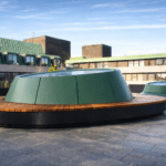 Lightwell Bench installed at Irish Life Centre by Fabworx